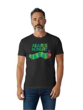 Black 'Always Hungry' Short-Sleeve Graphic Tee